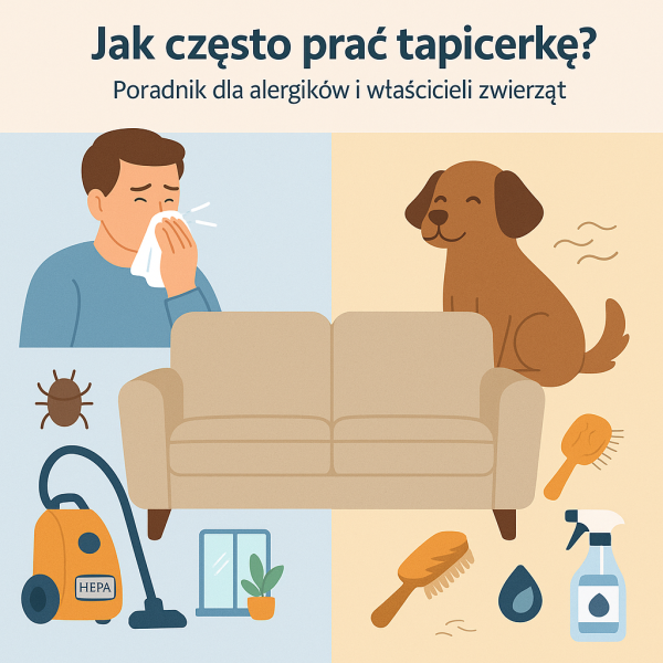 Jak często prać tapicerkę? – Poradnik dla alergików i właścicieli zwierząt